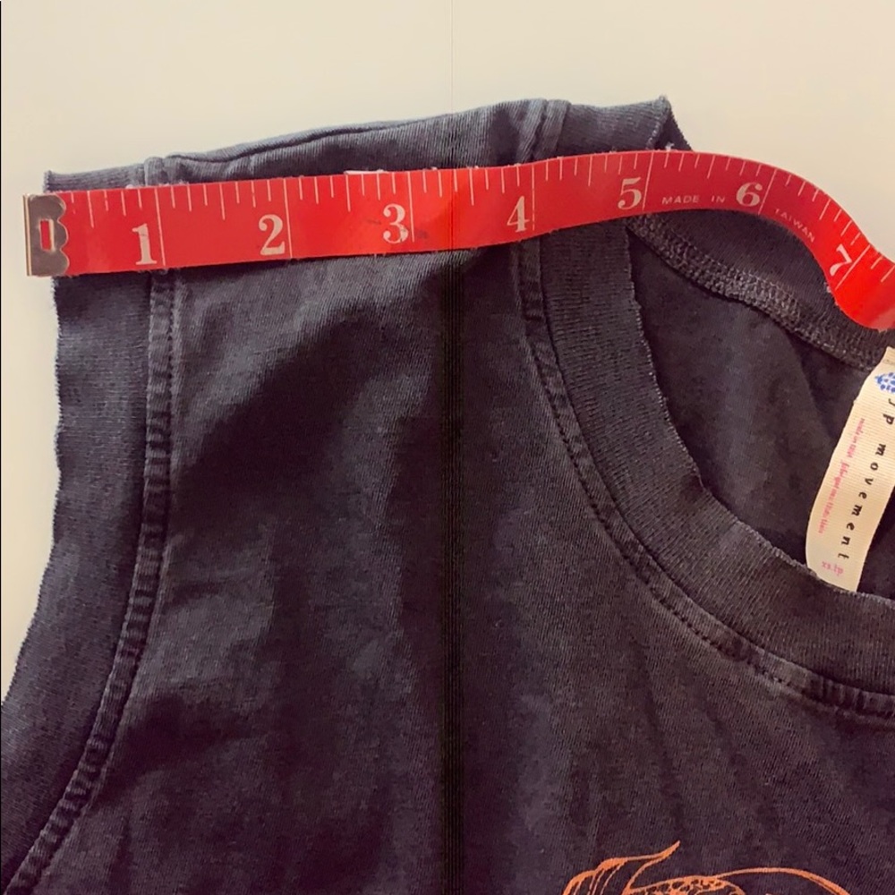 NWT Free People Movement Don’t Be Koi Tee in Black - Picture 14 of 16